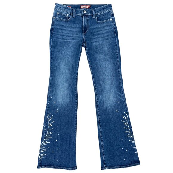 LUCKY BRAND "Luckly Legend" Women's NWOT Studded Sweet Mid Rise Flare | Size 6 - Picture 7 of 16